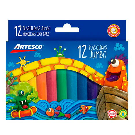 Plastilinas jumbo artesco