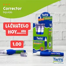 Corrector twins caja pre venta