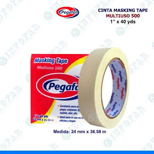 Cinta masking tape delgada