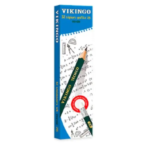 Lápiz 2B vikingo caja