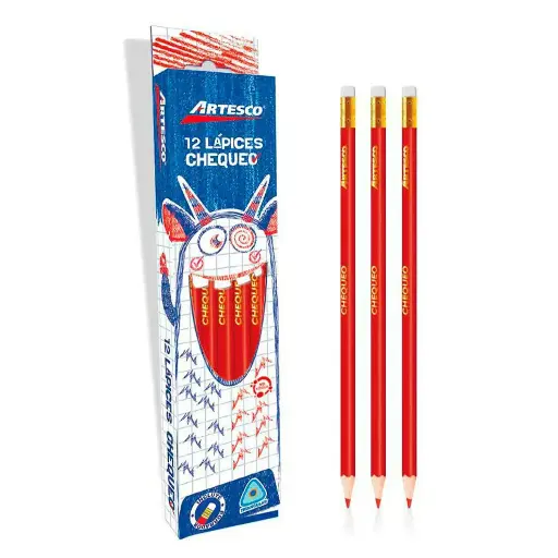 Lápiz chequeo artesco caja